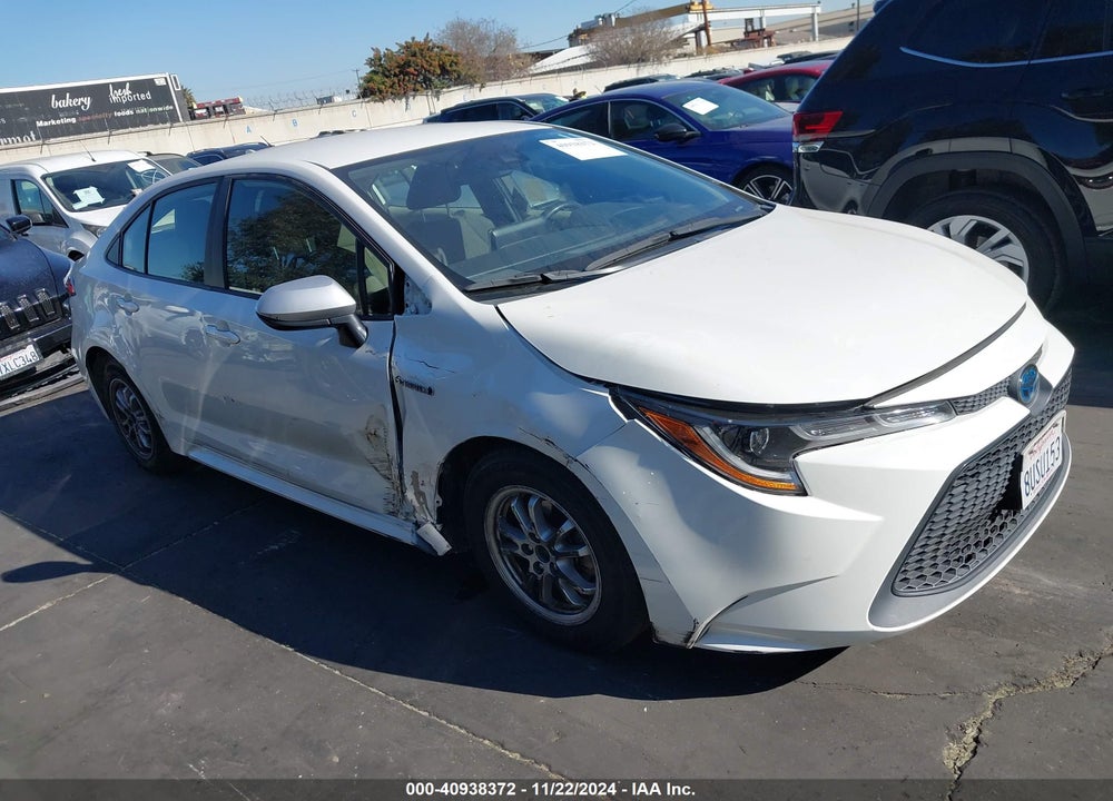 2021 TOYOTA COROLLA HYBRID LE VIN: JTDEAMDE6MJ000827