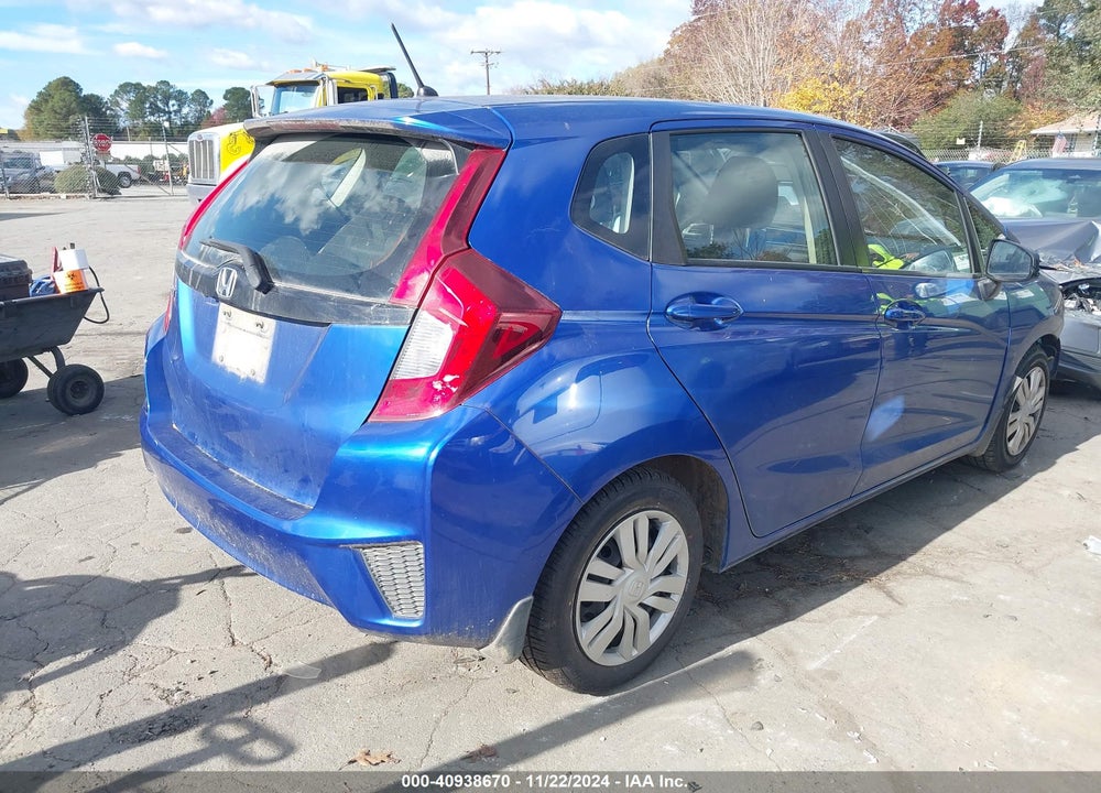 2016 HONDA FIT LX VIN: JHMGK5H58GX008305