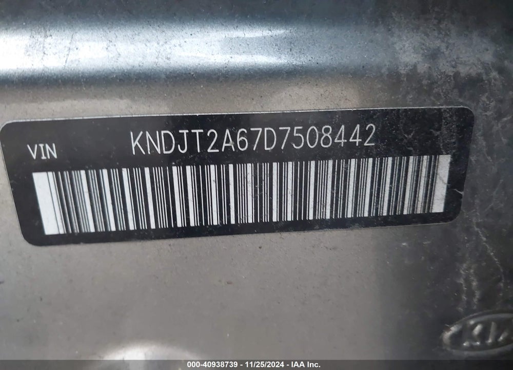 2013 KIA SOUL VIN: KNDJT2A67D7508442