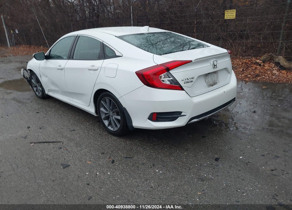 2019 HONDA CIVIC EX VIN: 19XFC1F37KE001245