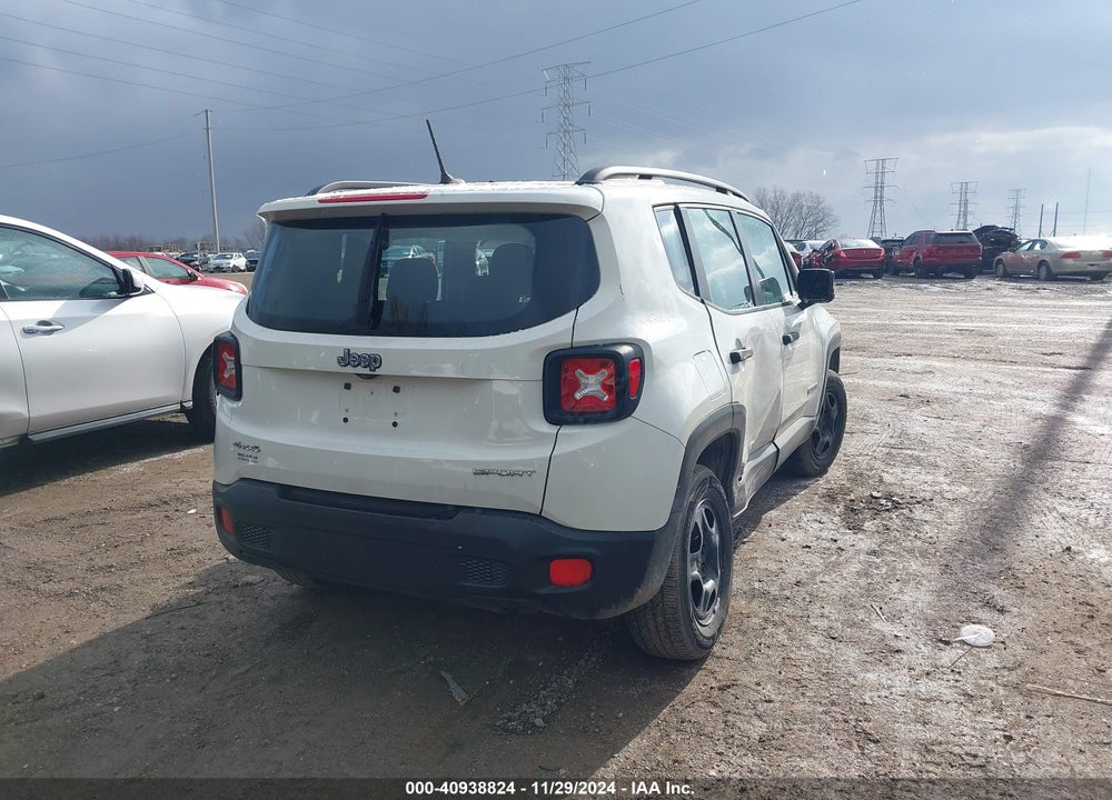 2015 JEEP RENEGADE SPORT VIN: ZACCJBATXFPC42229