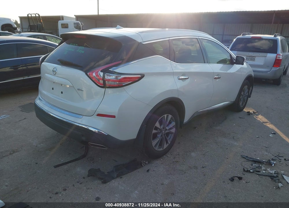 2015 NISSAN MURANO SL VIN: 5N1AZ2MG8FN245813