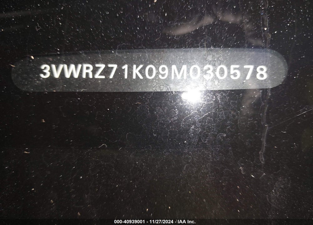 2009 VOLKSWAGEN JETTA SE/SEL VIN: 3VWRZ71K09M030578