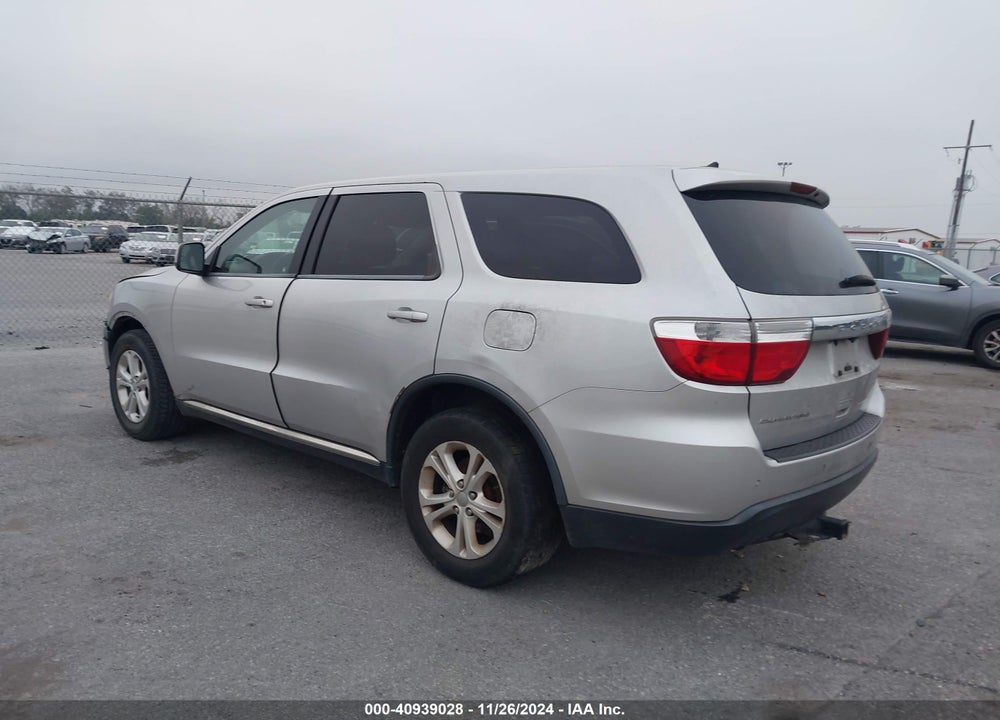 2013 DODGE DURANGO SXT VIN: 1C4RDHAGXDC571943