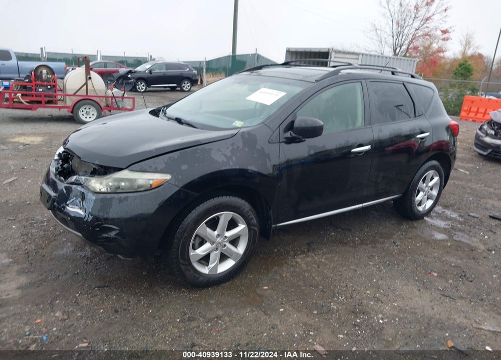 2009 NISSAN MURANO SL VIN: JN8AZ18U29W004783
