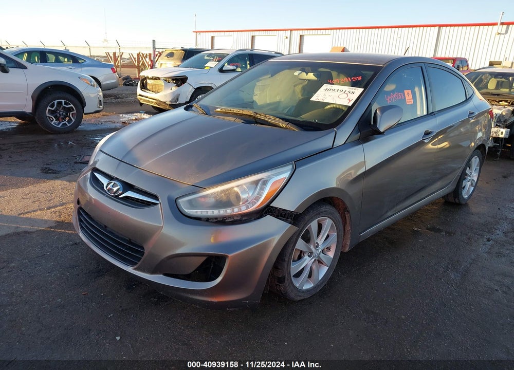 2014 HYUNDAI ACCENT GLS VIN: KMHCU4AE6EU626585