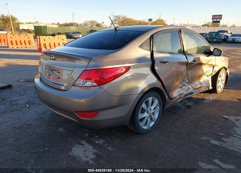 2014 HYUNDAI ACCENT GLS VIN: KMHCU4AE6EU626585
