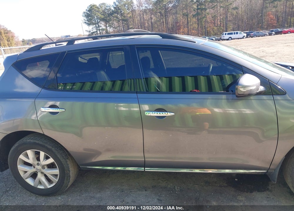2013 NISSAN MURANO SL VIN: JN8AZ1MW8DW309124