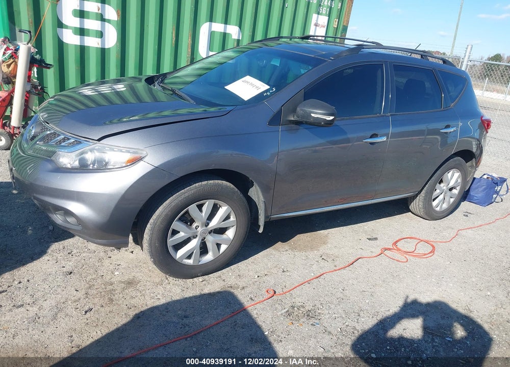 2013 NISSAN MURANO SL VIN: JN8AZ1MW8DW309124