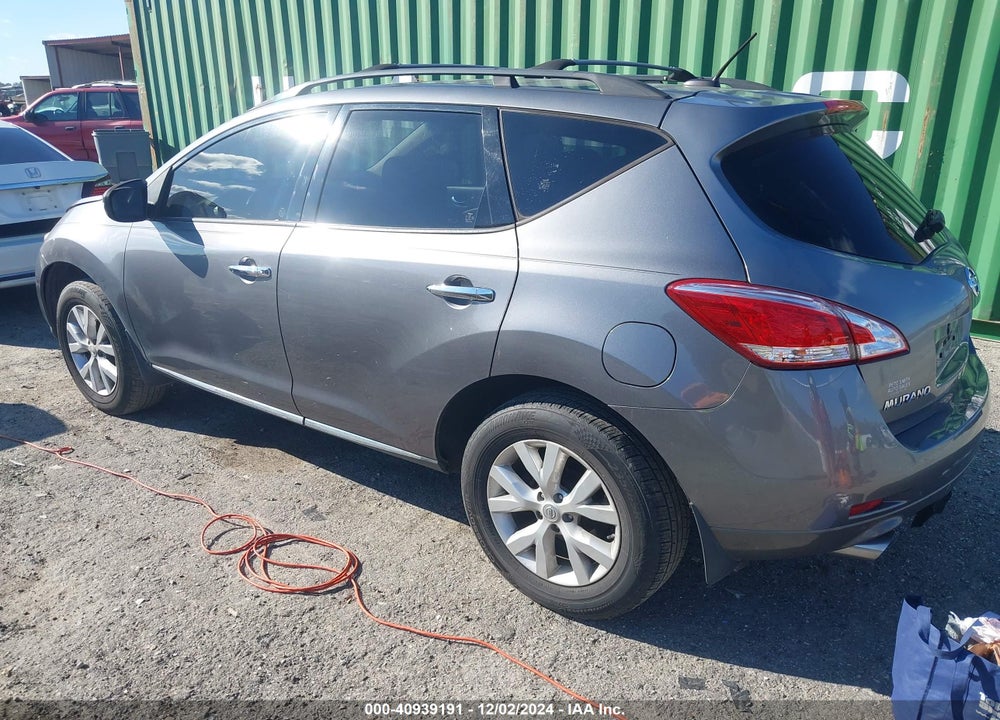 2013 NISSAN MURANO SL VIN: JN8AZ1MW8DW309124