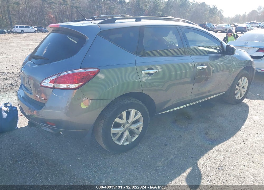 2013 NISSAN MURANO SL VIN: JN8AZ1MW8DW309124