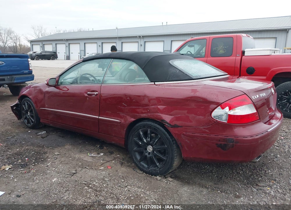 2007 MERCEDES-BENZ CLK VIN: WDBTK56F87F229838
