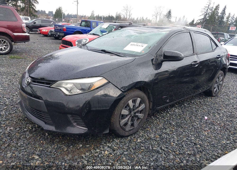 2015 TOYOTA COROLLA LE VIN: 5YFBURHE9FP211407