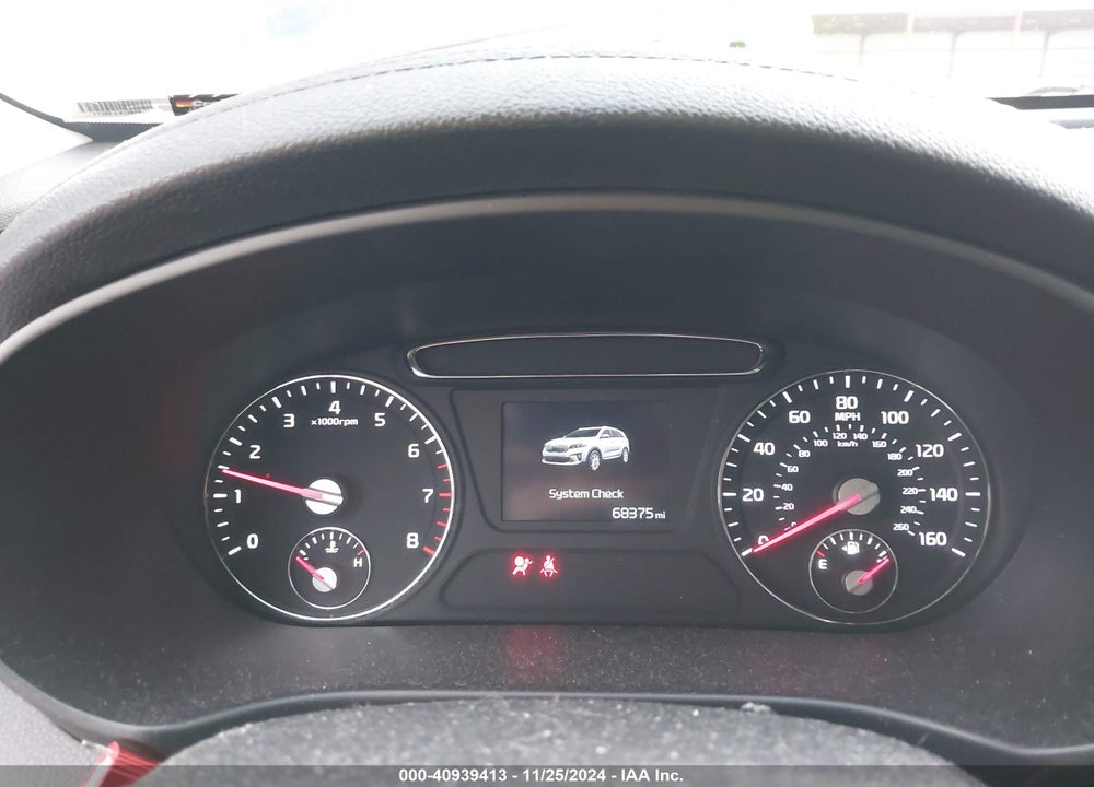 2019 KIA SORENTO 3.3L S VIN: 5XYPGDA53KG586458