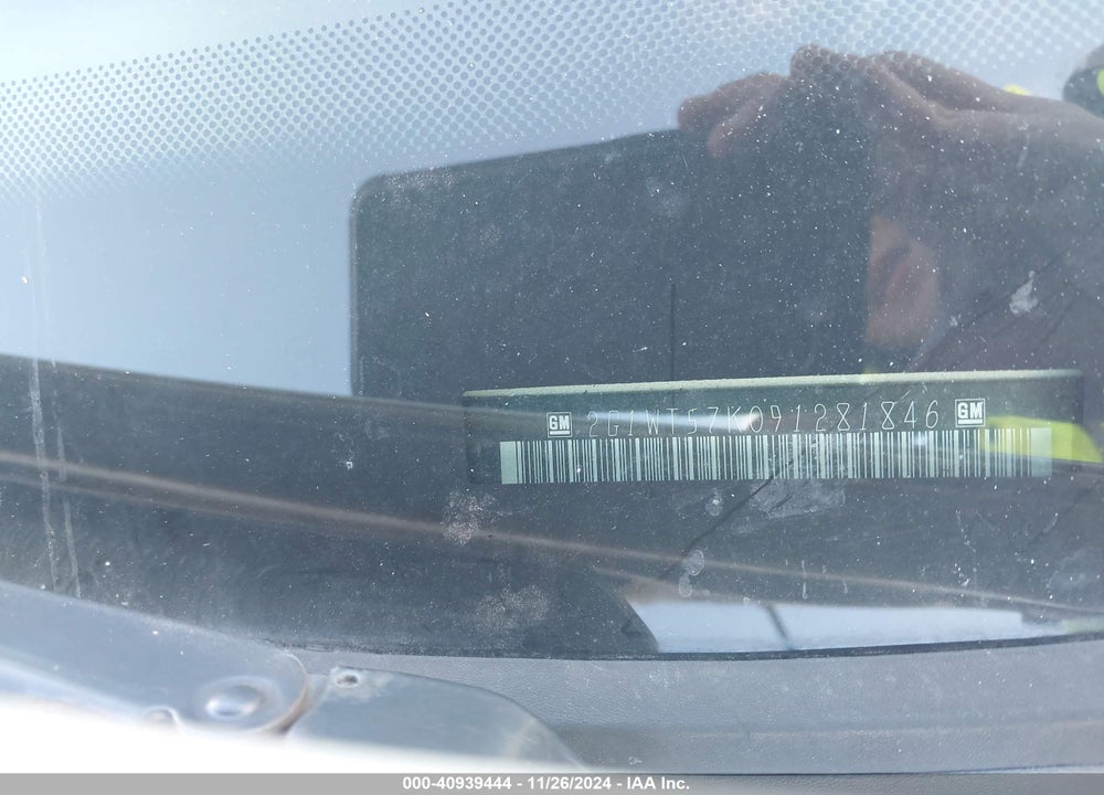 2009 CHEVROLET IMPALA VIN: 2G1WT57K091281846