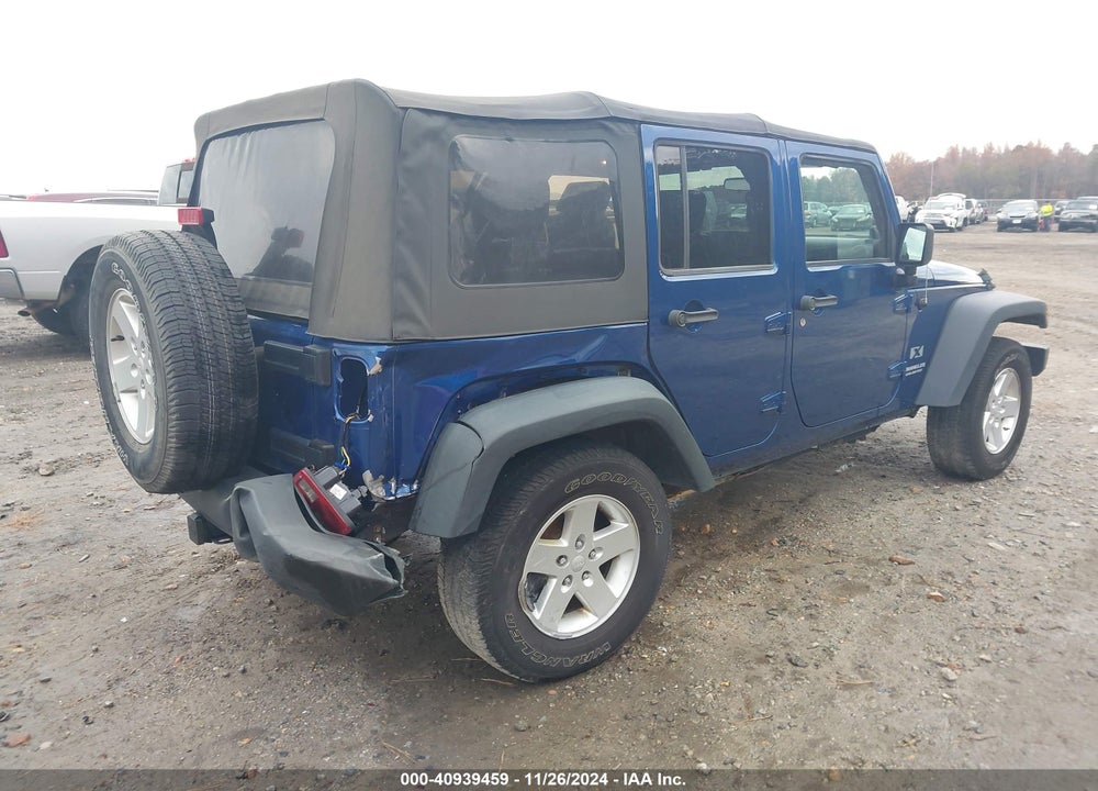 2009 JEEP WRANGLER UNLIMITED X VIN: 1J4GA39119L739196