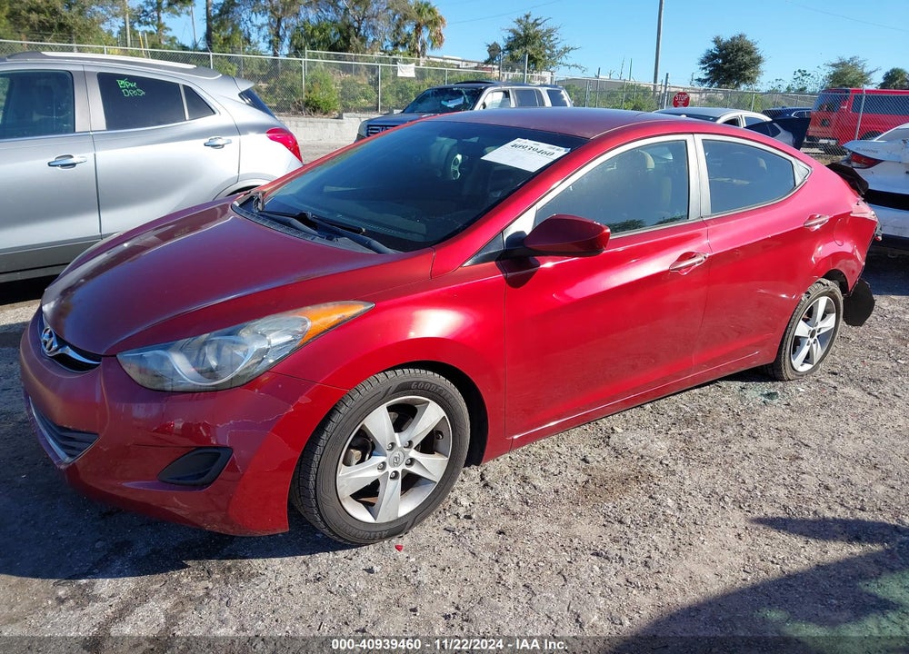 2013 HYUNDAI ELANTRA GLS VIN: 5NPDH4AE6DH255322