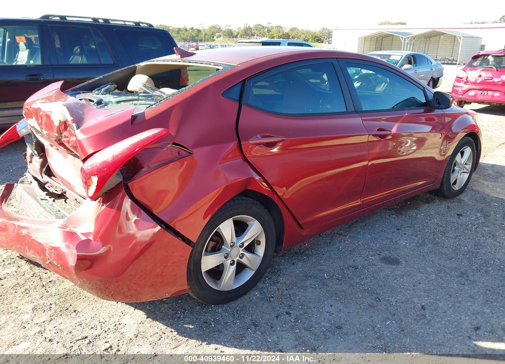 2013 HYUNDAI ELANTRA GLS VIN: 5NPDH4AE6DH255322