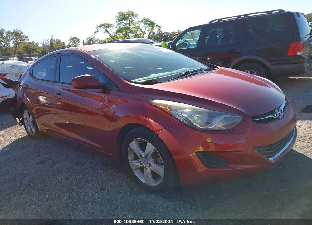 2013 HYUNDAI ELANTRA GLS VIN: 5NPDH4AE6DH255322