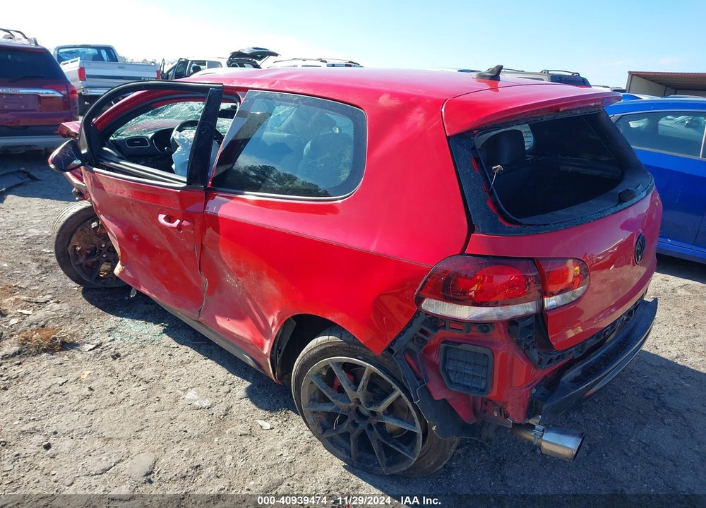 2012 VOLKSWAGEN GTI 2-DOOR VIN: WVWFV7AJXCW088729