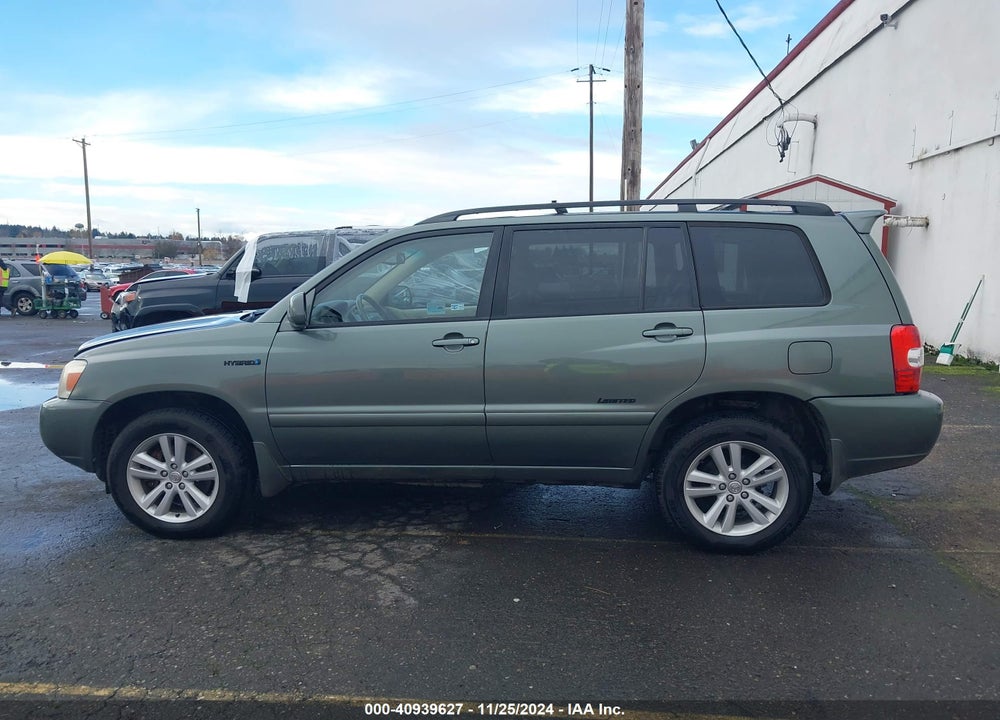 2007 TOYOTA HIGHLANDER HYBRID LIMITED V6 VIN: JTEEW21A970049677