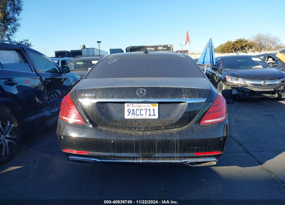 2015 MERCEDES-BENZ S 550 VIN: WDDUG8CB9FA112944