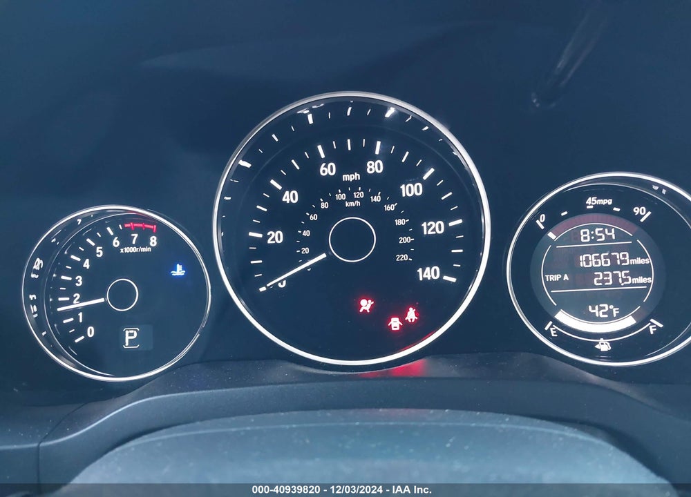 2017 HONDA HR-V EX VIN: 3CZRU6H50HM719721