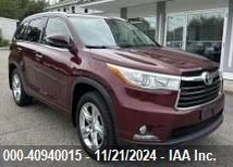 2015 TOYOTA HIGHLANDER LIMITED/LTD PLATINUM VIN: 5TDDKRFHXFS084007