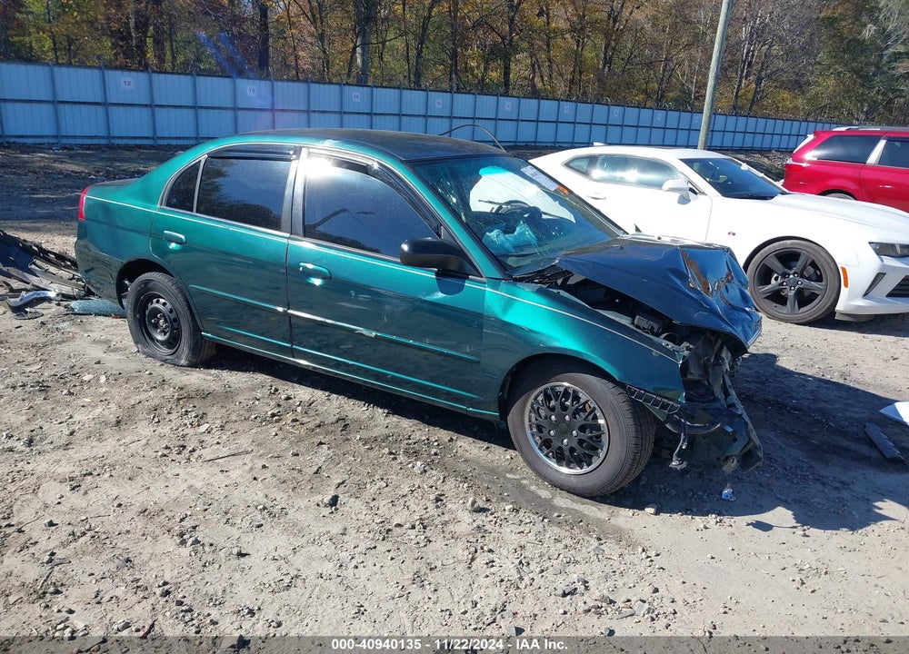 2002 HONDA CIVIC LX VIN: 1HGES16562L054995