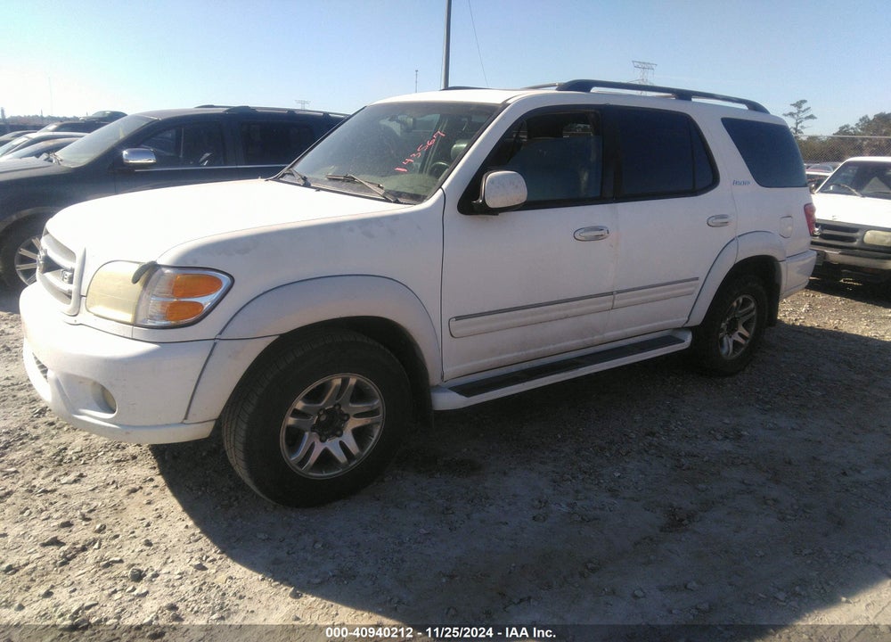 2003 TOYOTA SEQUOIA LIMITED V8 VIN: 5TDZT38AX3S143567