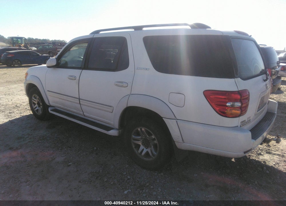 2003 TOYOTA SEQUOIA LIMITED V8 VIN: 5TDZT38AX3S143567
