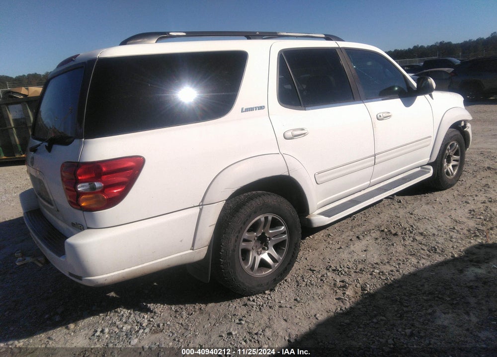 2003 TOYOTA SEQUOIA LIMITED V8 VIN: 5TDZT38AX3S143567