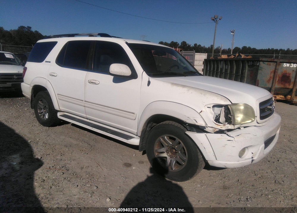 2003 TOYOTA SEQUOIA LIMITED V8 VIN: 5TDZT38AX3S143567