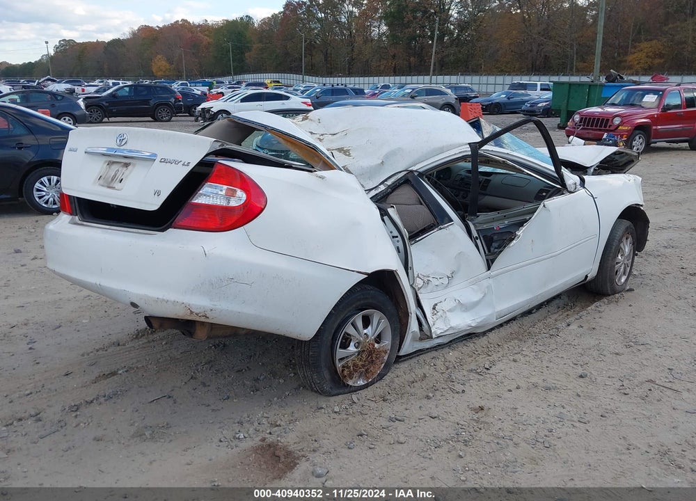 2004 TOYOTA CAMRY LE V6 VIN: 4T1BF32K24U076028
