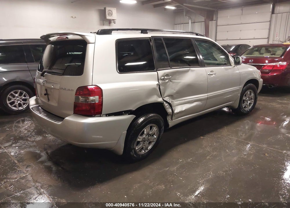 2007 TOYOTA HIGHLANDER V6 VIN: JTEGP21A870132684