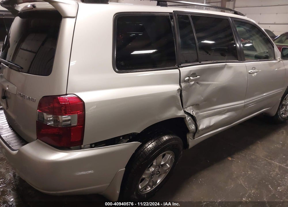 2007 TOYOTA HIGHLANDER V6 VIN: JTEGP21A870132684