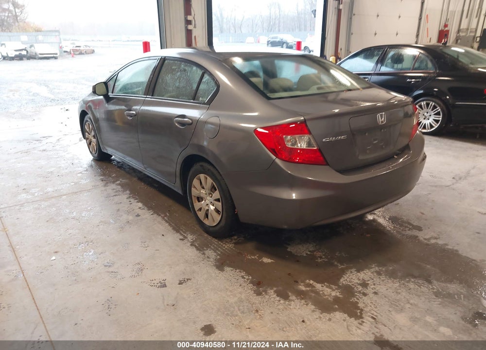 2012 HONDA CIVIC LX VIN: 19XFB2F5XCE375411
