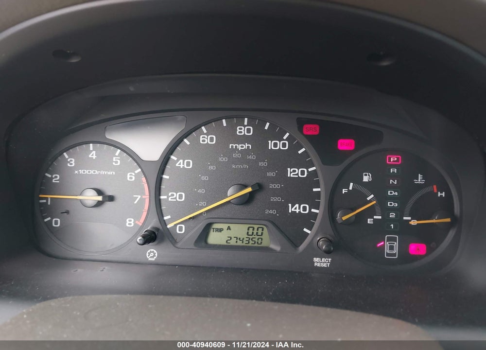 2001 HONDA ACCORD 3.0 LX VIN: 1HGCG164X1A027244
