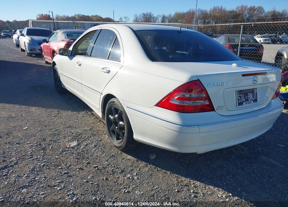 2006 MERCEDES-BENZ C 280 LUXURY VIN: WDBRF54H96A887456