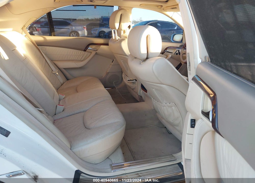 2005 MERCEDES-BENZ S 500 VIN: WDBNG75J95A437149