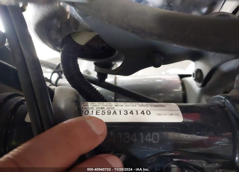 2009 YAMAHA XVS650 A/AT VIN: JYAVM01E59A134140