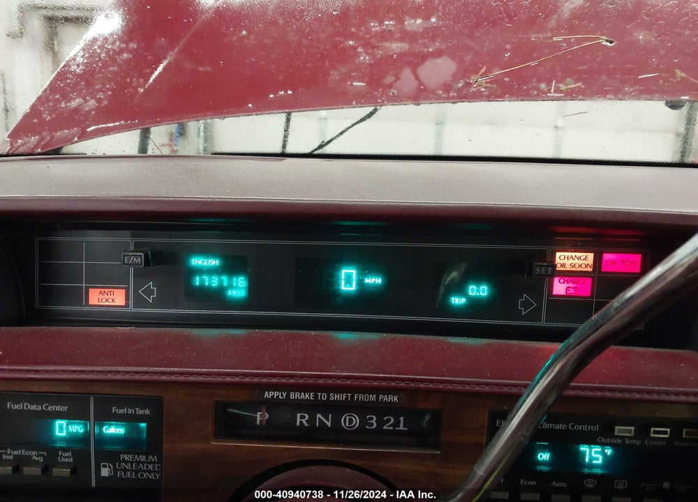 1992 CADILLAC DEVILLE VIN: 1G6CD13B8N4305236