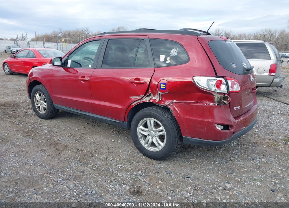 2012 HYUNDAI SANTA FE GLS VIN: 5XYZGDAB5CG114603