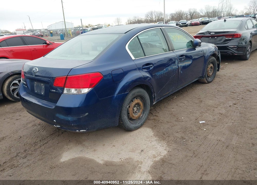 2011 SUBARU LEGACY 2.5I VIN: 4S3BMCA60B3264127
