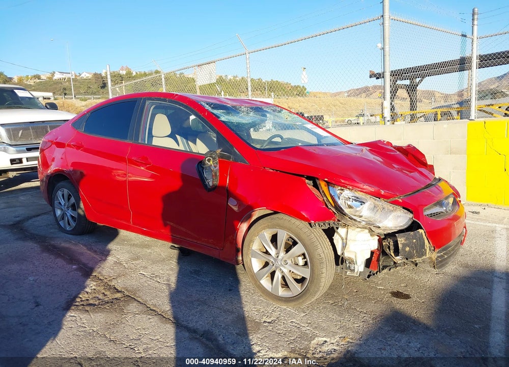 2013 HYUNDAI ACCENT GLS VIN: KMHCU4AE1DU284087