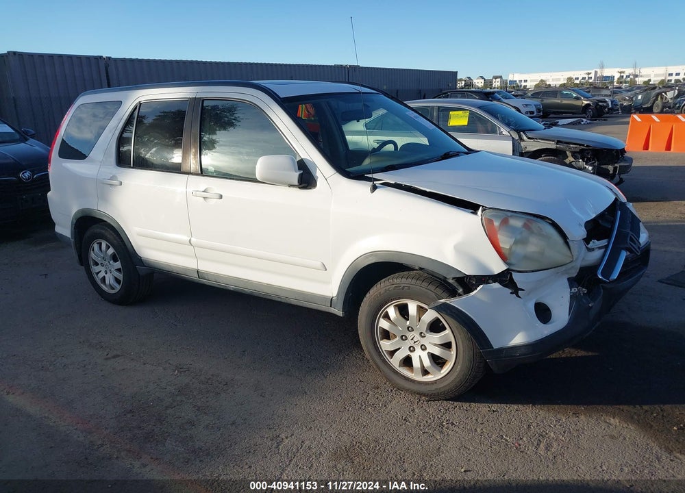 2005 HONDA CR-V SE VIN: SHSRD78975U326113