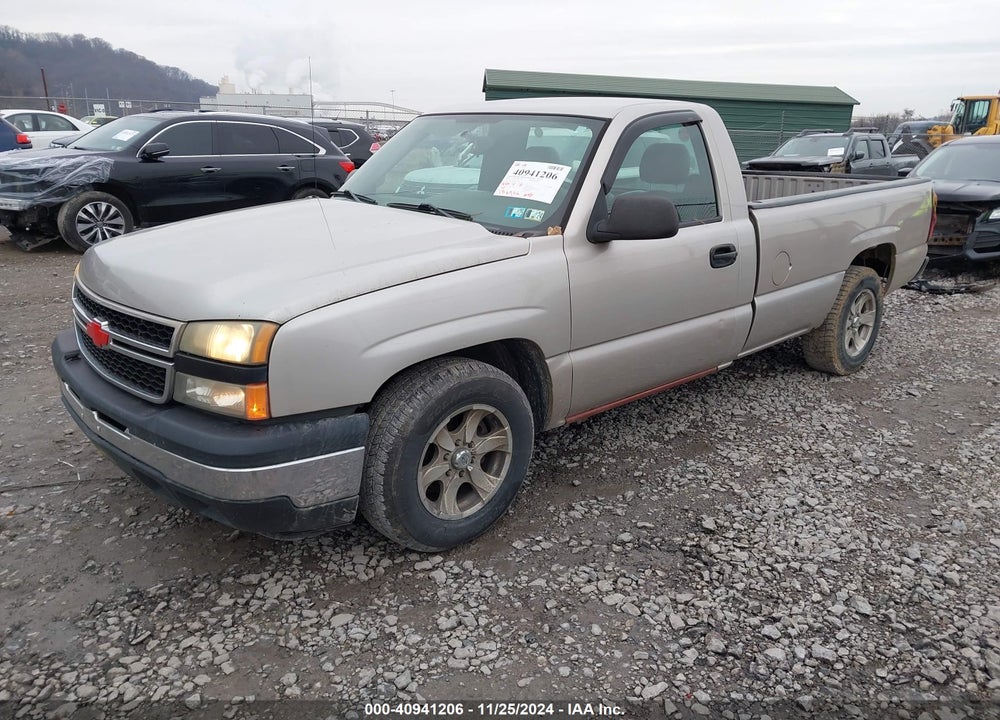 2006 CHEVROLET SILVERADO 1500 WORK TRUCK VIN: 3GCEC14XX6G180599