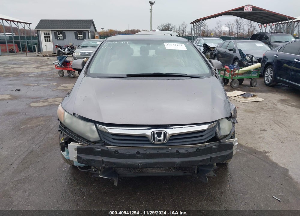 2012 HONDA CIVIC LX VIN: 19XFB2F56CE373879
