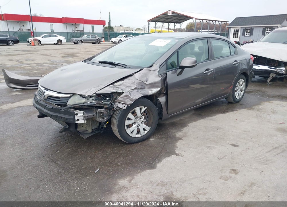 2012 HONDA CIVIC LX VIN: 19XFB2F56CE373879