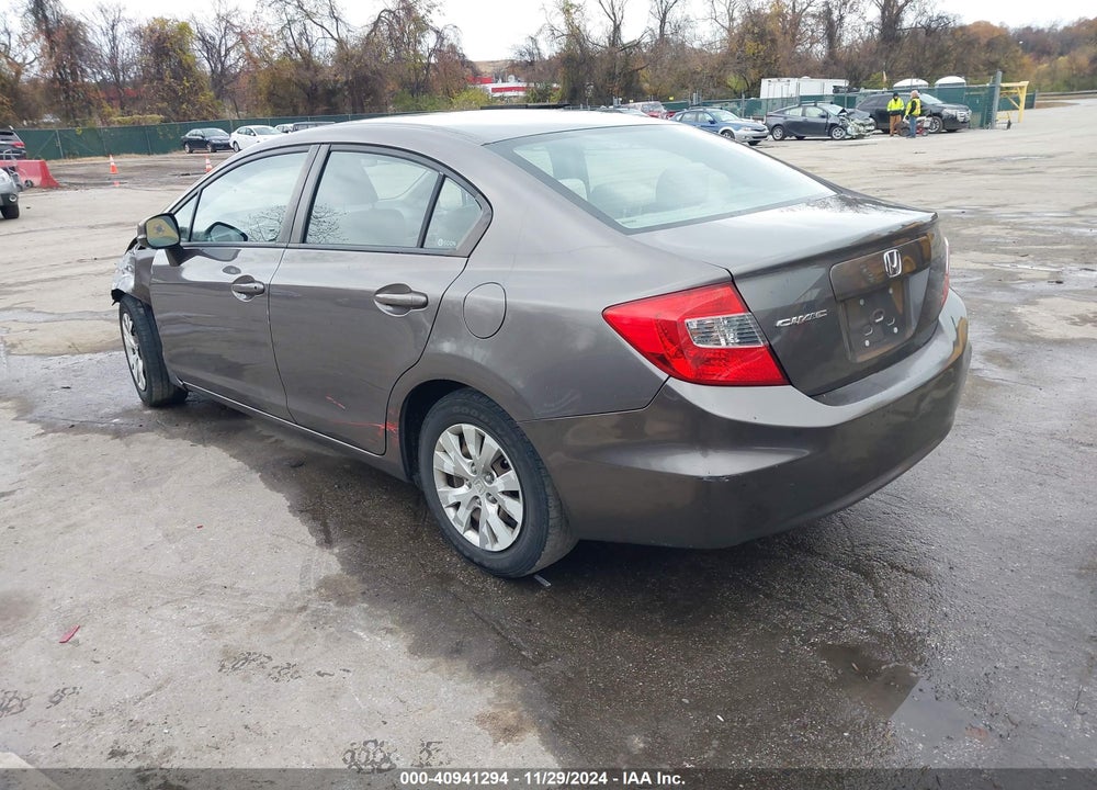 2012 HONDA CIVIC LX VIN: 19XFB2F56CE373879